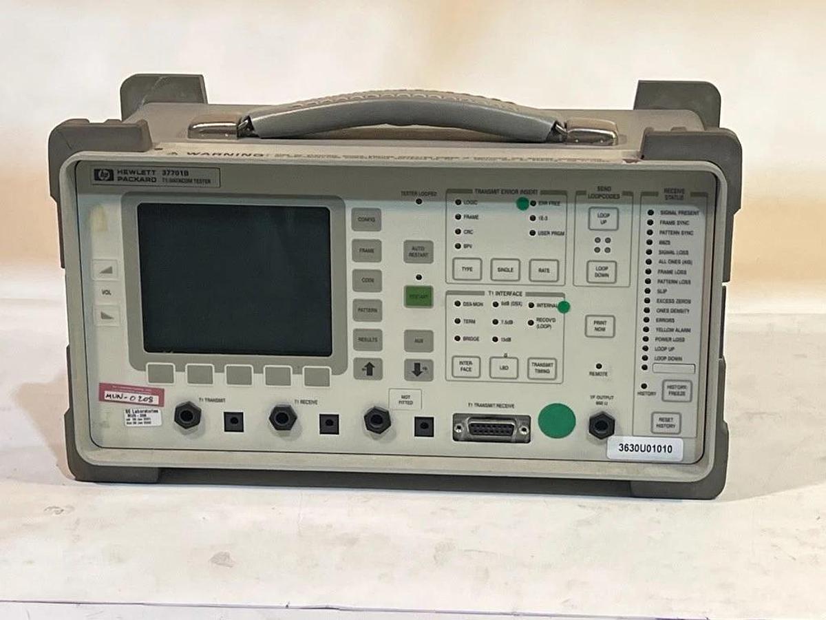 Used Hewlett Packard HP Model 37701B T1 / Datacom Tester - Digital Data Tester