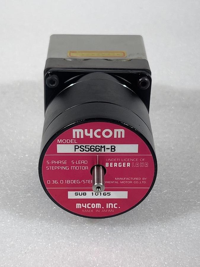 You are bidding on a Mycom Model PS566MBG02B Dual Shaft Stepper Motor PS566M-B with 20:1 Ball Gear Reducer