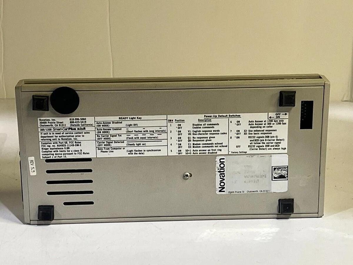 Used Vintage Novation Smart-Cat Plus Modem with Software & Manual - AS-IS