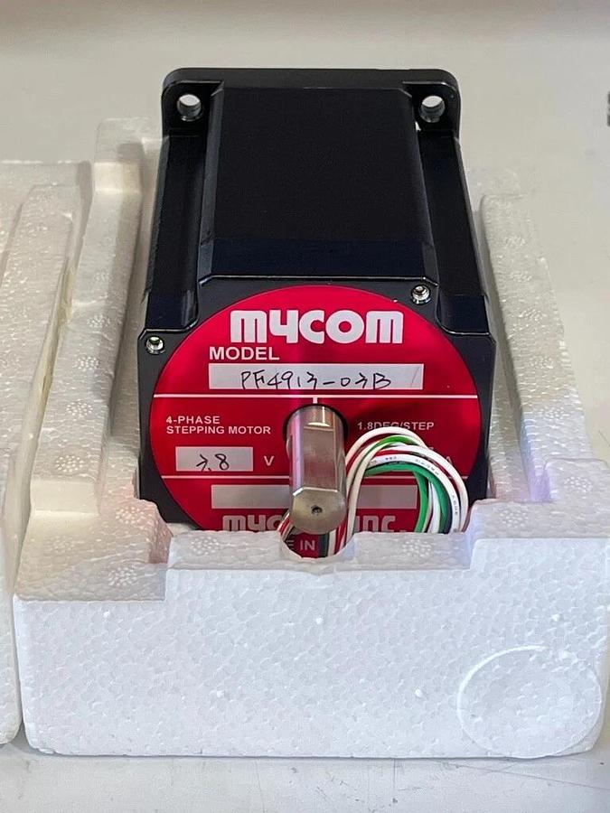 Mycom PF4913-03B Dual Shaft 4-Phase Stepping Motor - 3.8V, 4.0A, 1.8Deg / Step