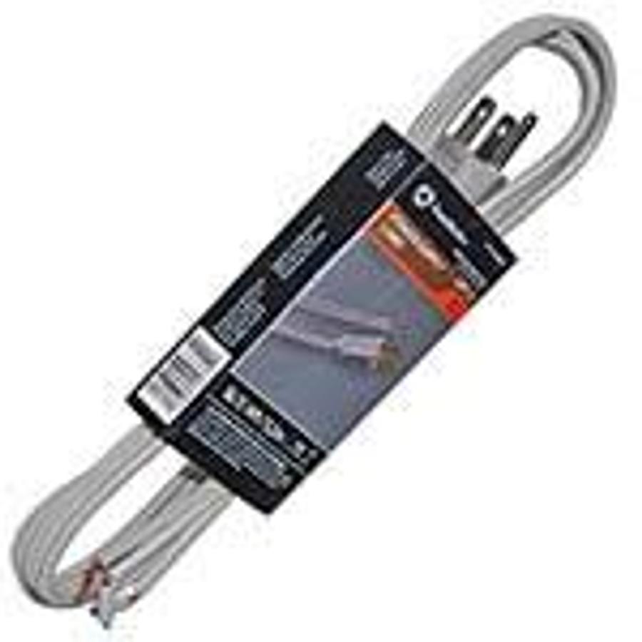 Used 3-prong Power Supply Cord, wall plug to bare ends, 16x3, SPT-3, 125VAC 13A 4' long ES7384