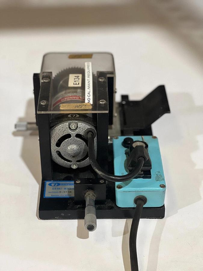 Used 7 Seven Associates Semi-Rigid Tooling - Model T-511M Trim Saw for Coaxial Cable