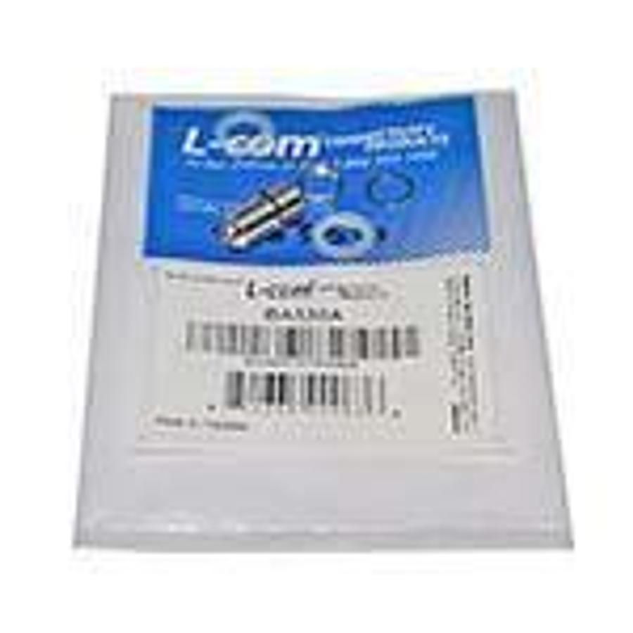 Used 75 ohm coaxial bulkhead feed-thru adapter Female/Female (0.5" D-Hole) ES6356