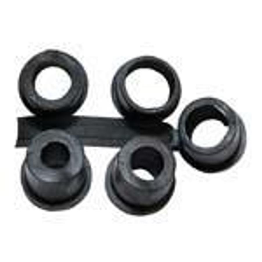 Used Five Grommets O/D: 1/2" I/D's .225", .25", .32" .38", .40" ES5052