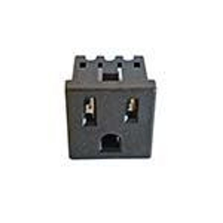 Used AC Power Plug Receptacles Snap-in IDC Panel Mount, Rating: 10A 125V AC ES7708