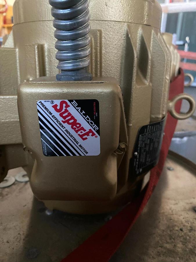 Used Baldor Reliance 06K111W356G5  230/460 VAC 3PH - 3HP Fan Motor - Usable at 208V