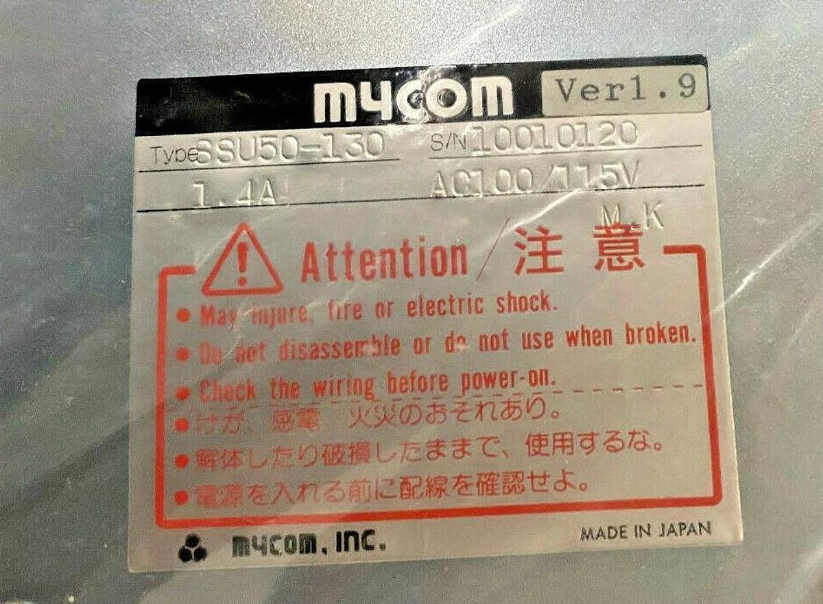 Used Mycom NanoDrive SSU50-130 Driver for Stepping Motor - Stepper Controller