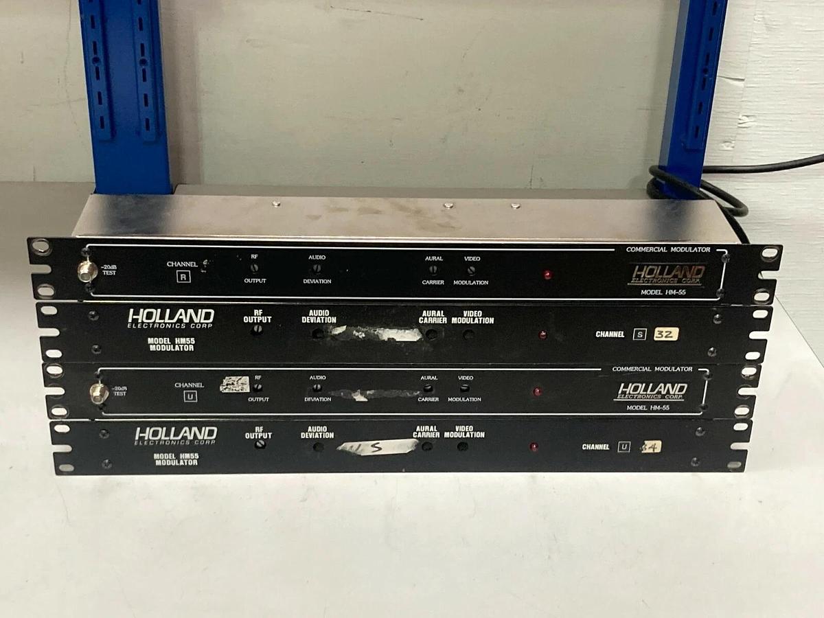 Used Lot of 10 - Holland Electronics Model HM-55 Commercial Modulator