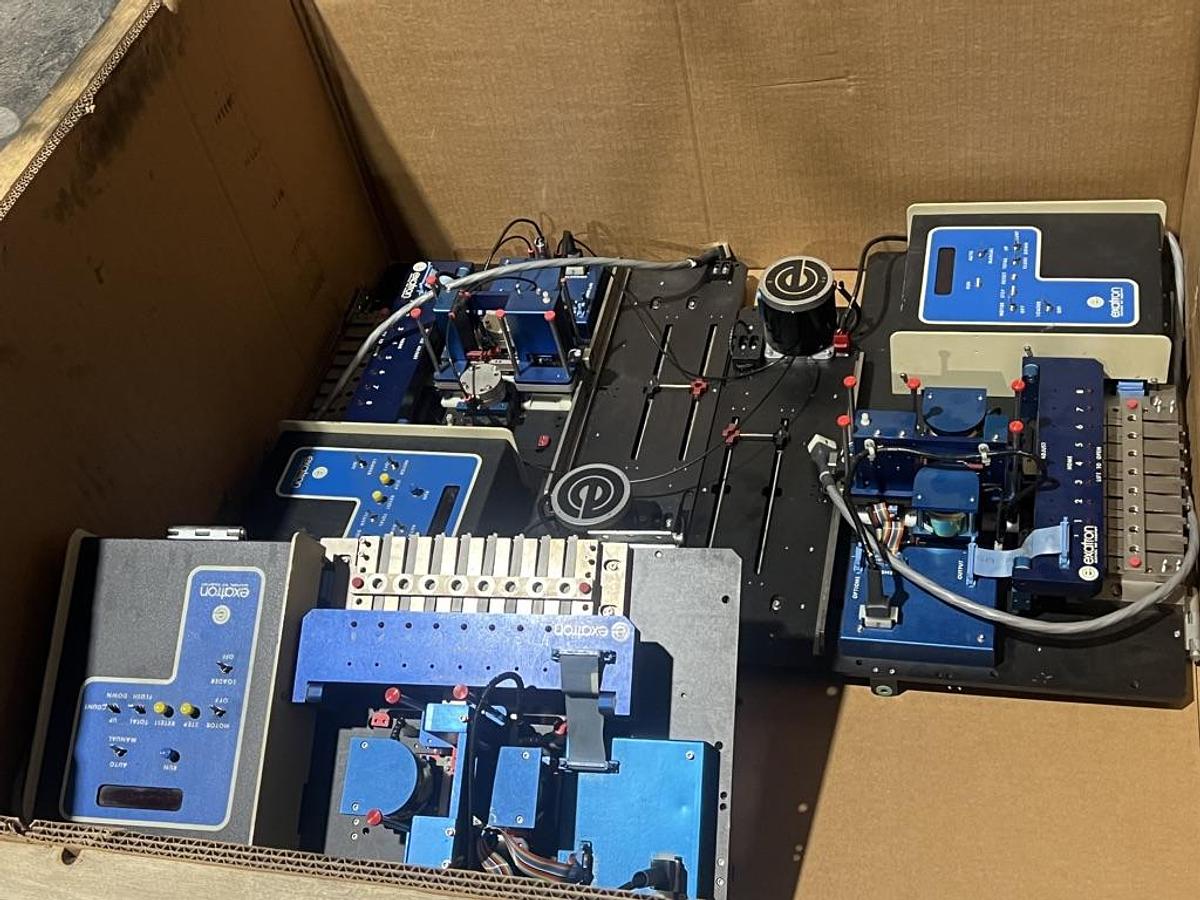 Used Large Lot of Exatron Model 3000 IC Handlers and Accessories