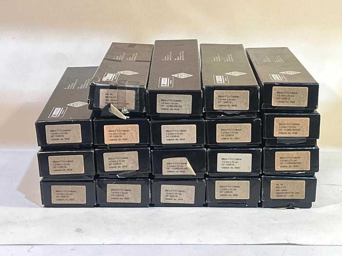 Lot of 19 Each:  1mm x 25cm Micro PTH Column with uGuard Column - Amino Acids