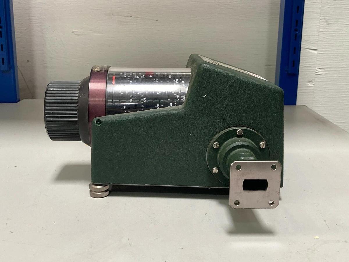 Used FMI Flann Microwave Waveguide Precision Rotary Attenuator Model 17110 - Variable