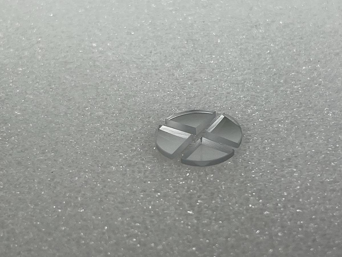 Lot of 200: 12.5mm Radius Quarter Wedge Segment - Round Concave Mirror