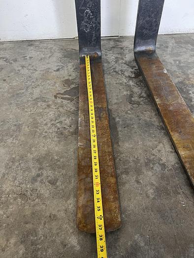 Used Kenhar  K-526 Forklift Forks 37 1/2" x 21 3/8" x 1.5"