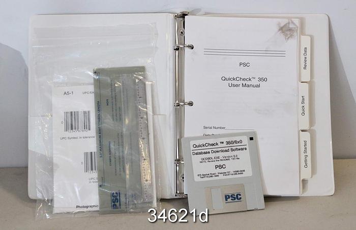 Used PSC QuickCheck 350 Bar Code Verifier #34621