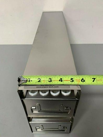 Used Argos R15208A Upright Freezer Drawer Rack for 15mL Tubes, Holds 208