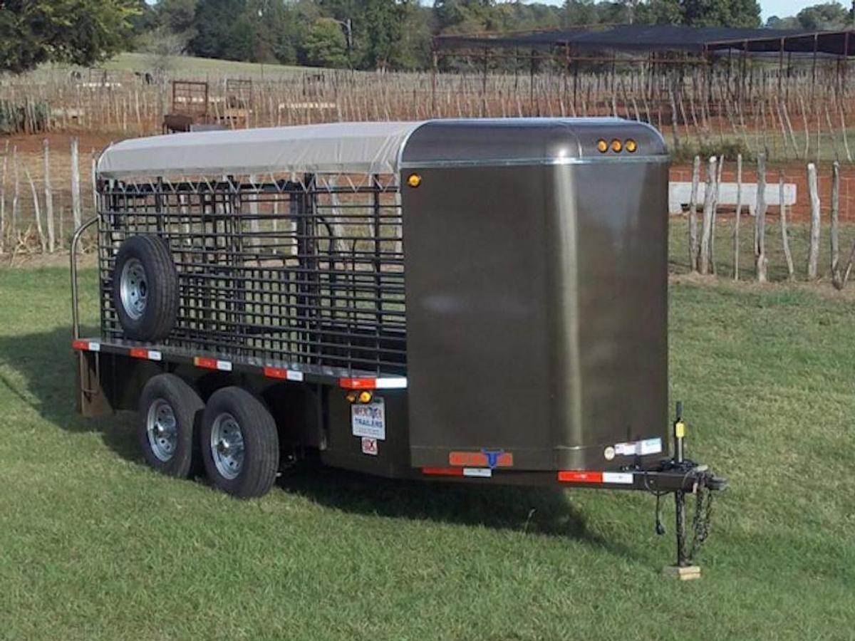 Neckover Bumper Pull Livestock Trailer 16’ x 5' Double Axle