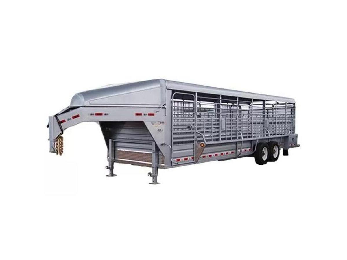 GR Trailers Tandem Axle Gooseneck Stock Trailer 16,000 Lbs. STH7024W16LNR
