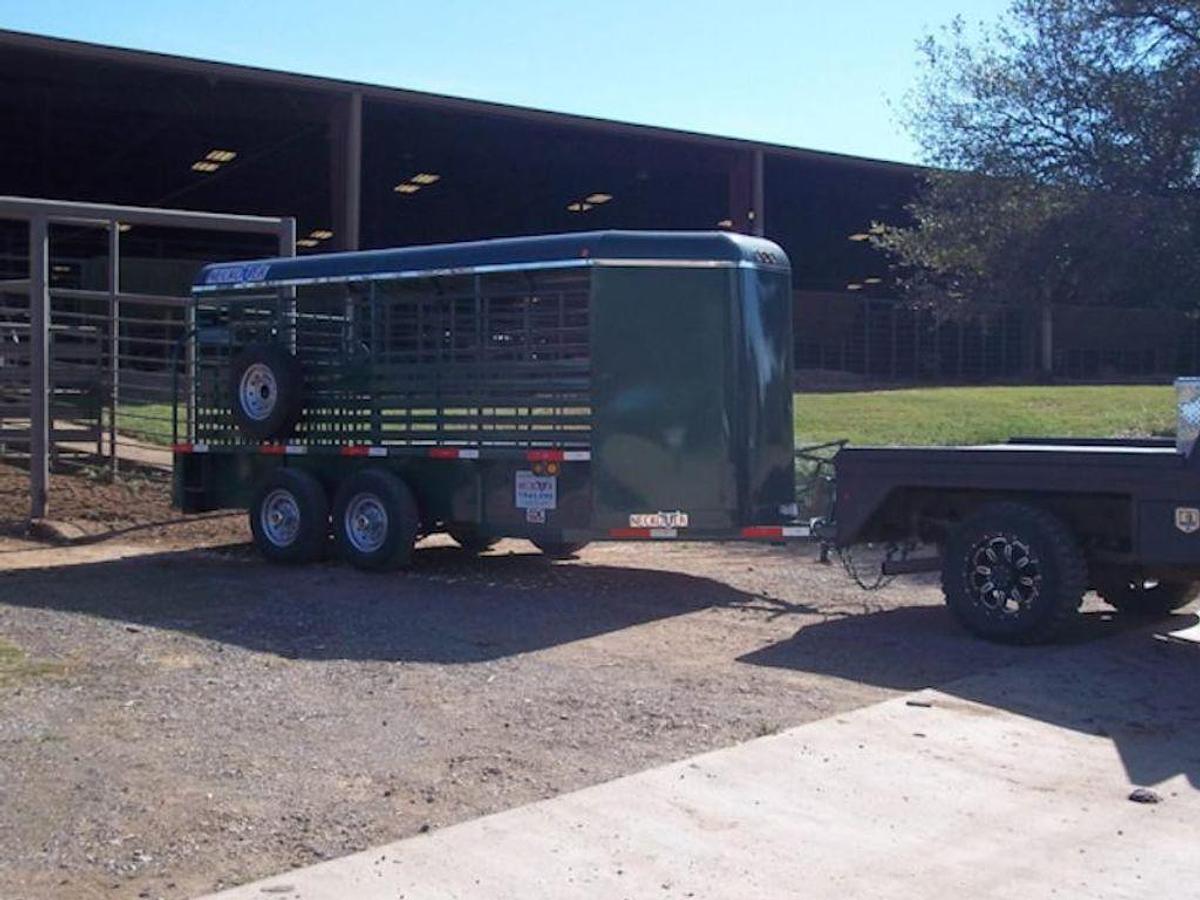 Neckover Bumper Pull Livestock Trailer 16’ x 6’ Double Axle