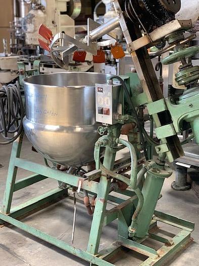 Used 40 Gallon Jacketed Double-Motion Agitated Kettle