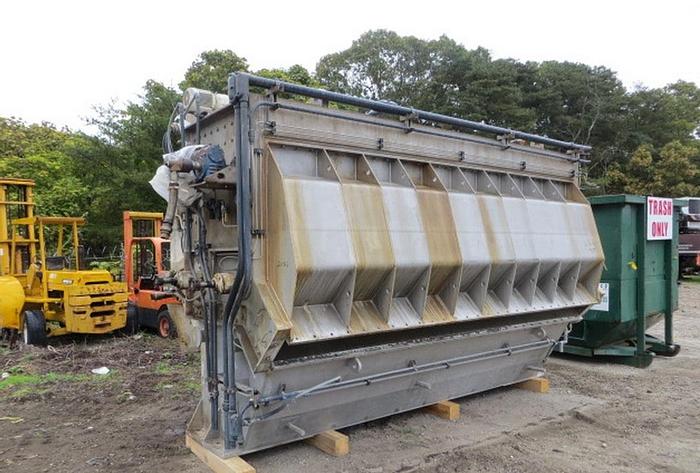 Used 160" (4.06M) POND VOITH SULZER AIR PAD HEADBOX, 316, S/S, VALLEY