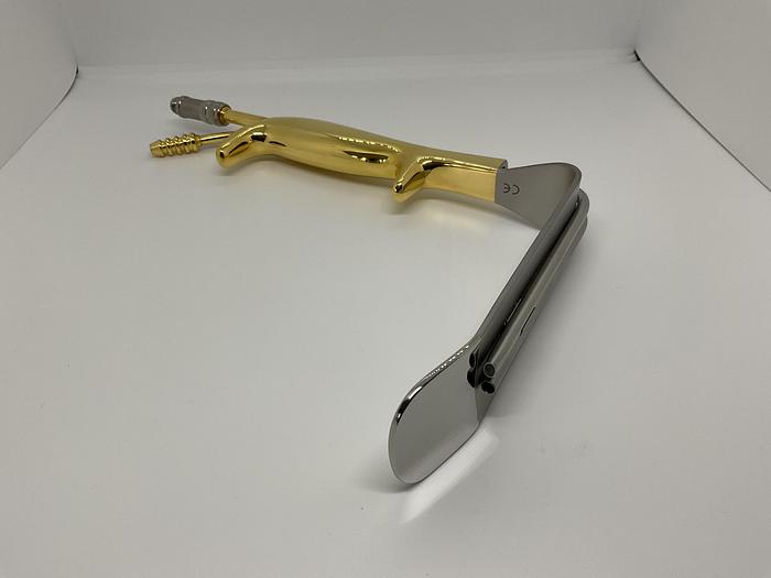 Breast Retractor Fibreoptic with Suction  150 x 36mm