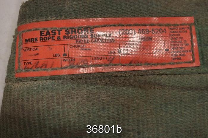 Used East Shore Wire Sling 4' Length, 20" Width, V-Basket 5000 Lbs #36801