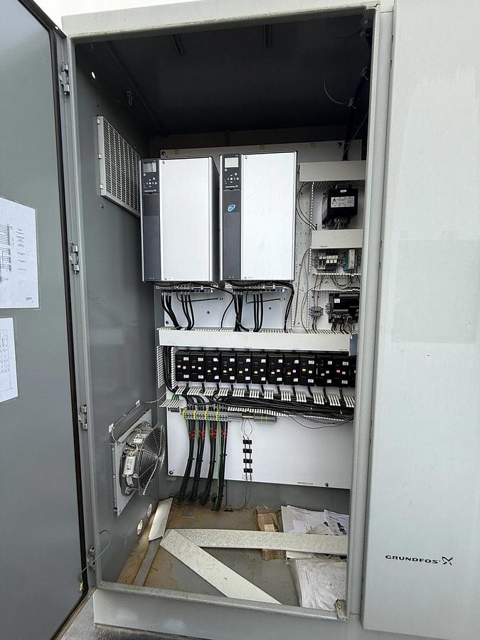 Used Grundfos - 4x75hp - Vertical Multi Stage IrrigationCooling Tower Pump Skid -Reno