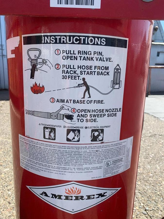 Used Amerex 488 Wheeled Commercial Fire Extinguisher - Type ABC - Reno, NV