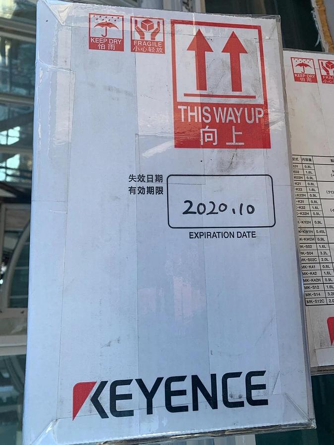 Used (Lot of 3 Cases) Keyence mk-k02 black ink