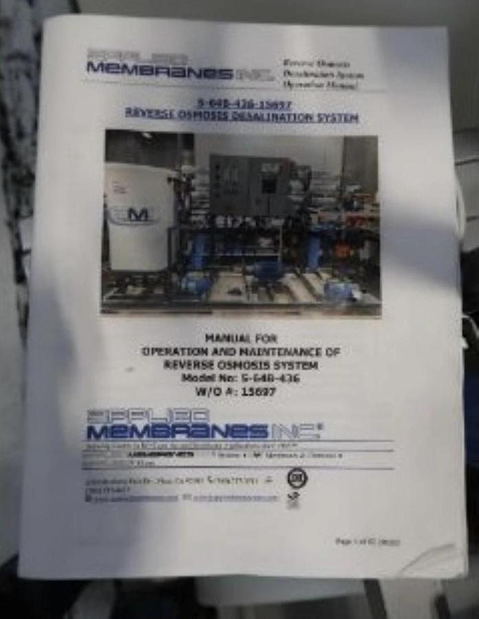 Used 6000 Gal/Day -- Applied Membranes Inc. Seawater Desalination System - Reno, NV