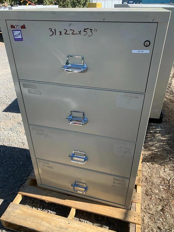 Used FireKing 2Hr Rated - Ammo Gun Security Media Jewelry Safe Drawer File Cabinet