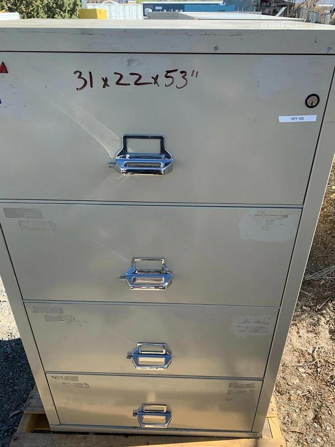 Used FireKing 2Hr Rated - Ammo Gun Security Media Jewelry Safe Drawer File Cabinet