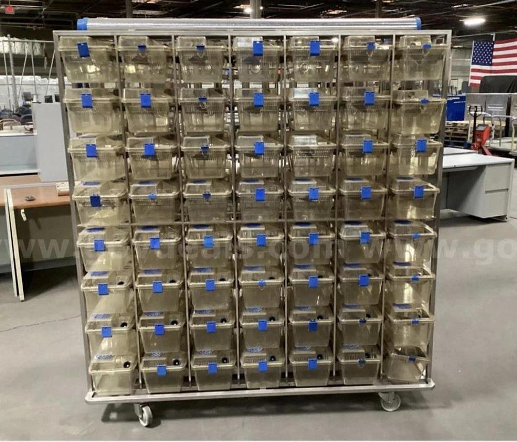 Used Techniplast Ventilated Lab Rodent Cage Rack System - West Coast
