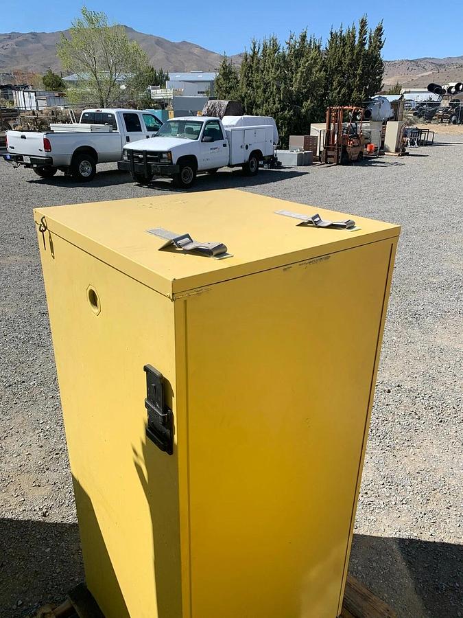 Used Securall W3040 Flammable Materials Storage Cabinet, 60gal cap.