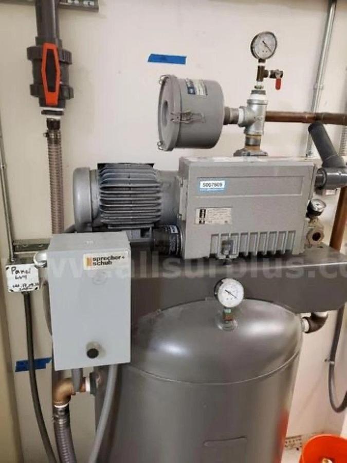 Used 1.5hp Busch 20 cfm/15 TORR Vacuum Pump - 80 Gal. Tank - Carson City,NV