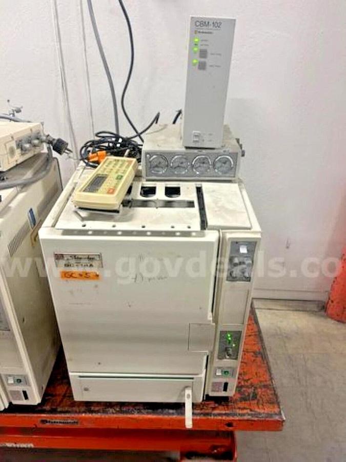 Used (Lot of 2) Shimadzu GC-14A Gas Chromatographs + Keyboard Control Panels- Reno,NV