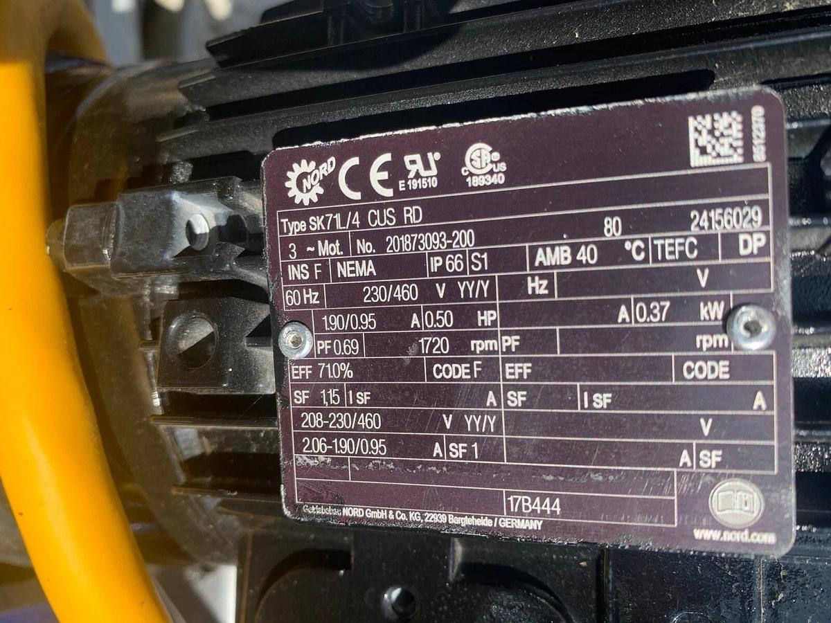 Used Graco SoloTech™ 10 Low Speed Hypalon Peristaltic Hose Pump + A/B VFD