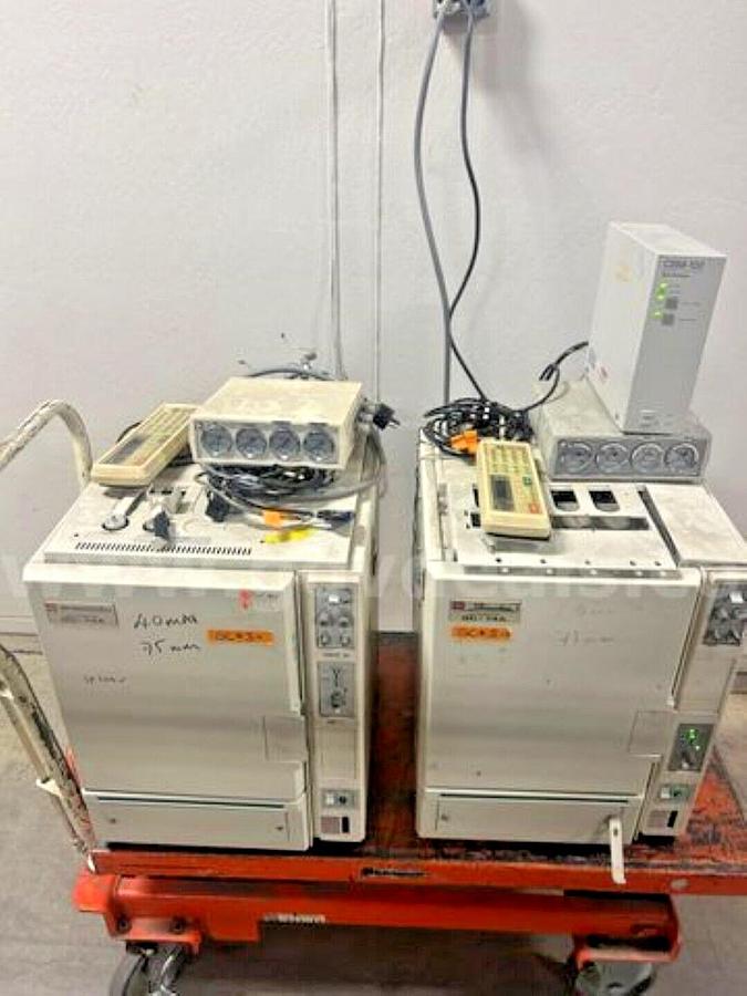 Used (Lot of 2) Shimadzu GC-14A Gas Chromatographs + Keyboard Control Panels- Reno,NV