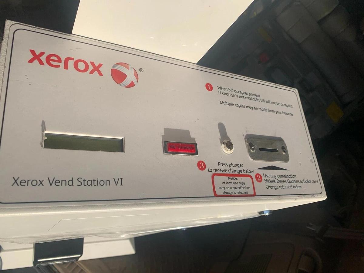 Used (Lot of 4) Xerox Vend Station VI that Accept: Cash, Coin, or Credit Cards (NV )