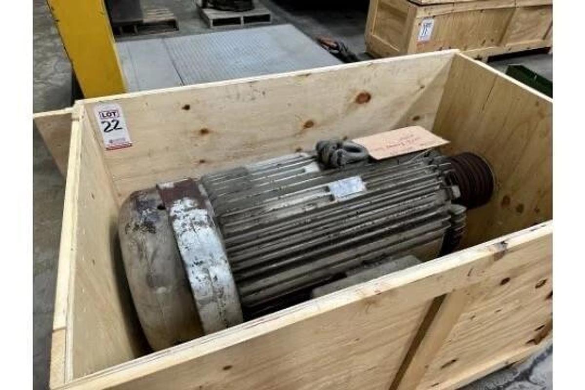 Used 200 HP Toshiba AC Electric Motor 1780 RPM 447TZ Frame TEFCBB 460v -Carson City