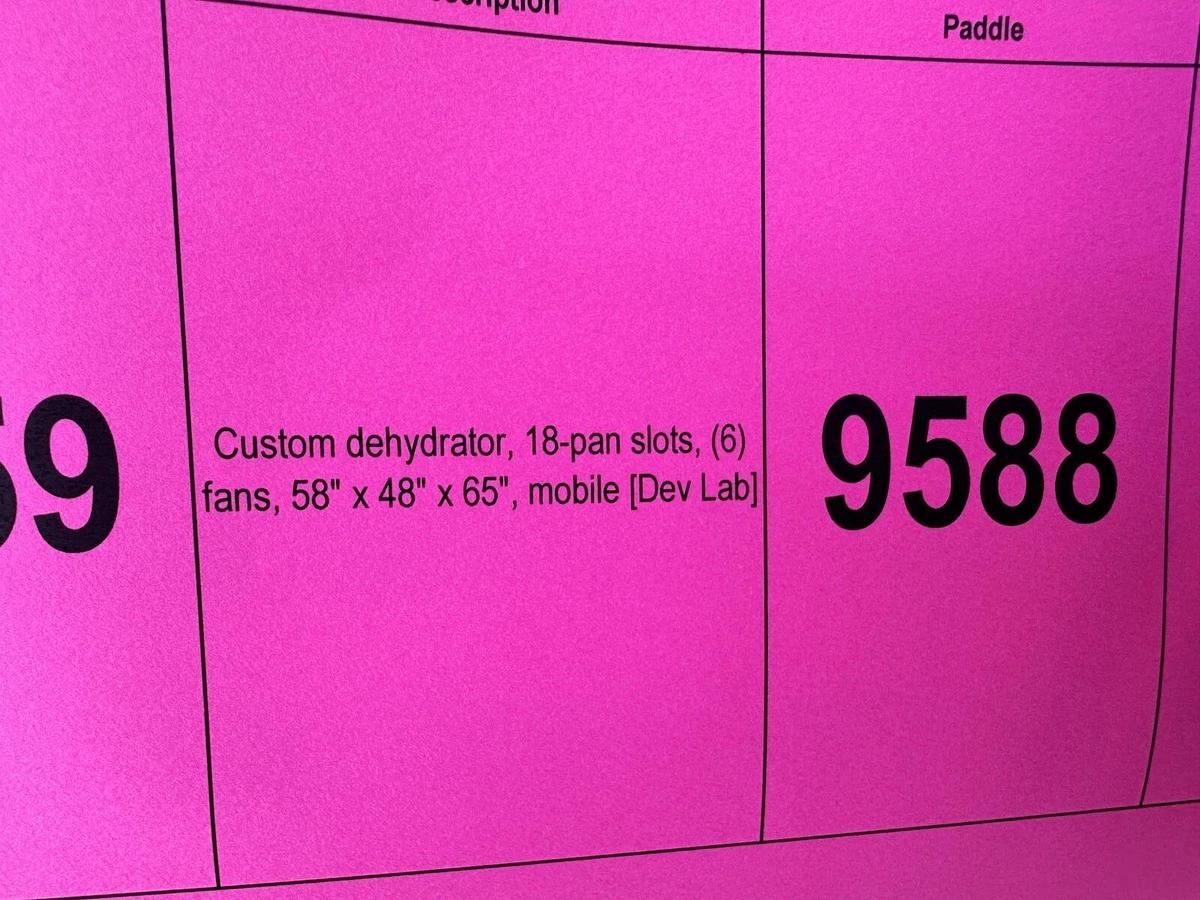 Used Custom 18pan-slot Dehydrator