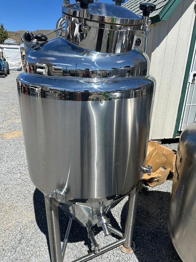 Used 80 Gallon Jacketed Stainless Steel Beer/Wine Fermentation Tank -- Carson City,NV