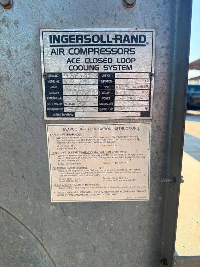 Used Ingersoll Rand #IR-75E-1 (Air Compressor) COOLING TOWER - Reno,NV