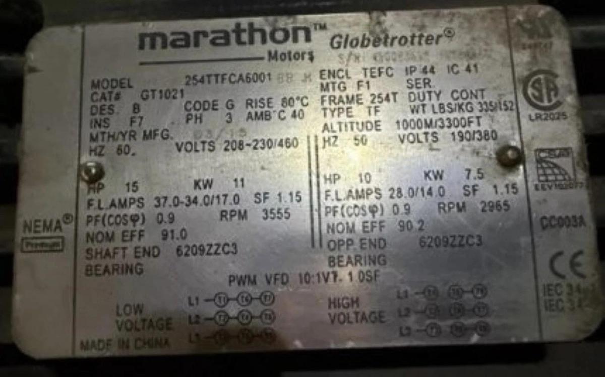 Twin City 15 hp Blower Fan