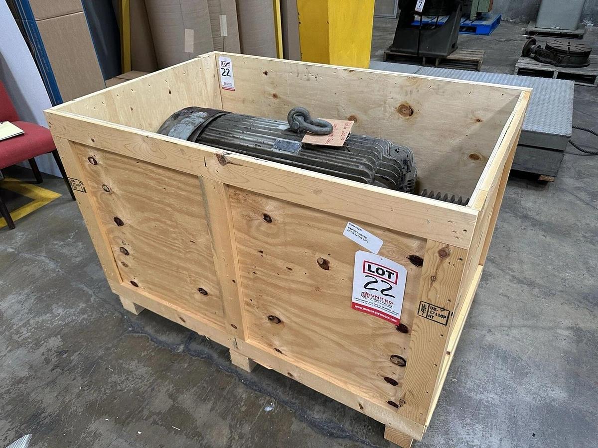 Used 200 HP Toshiba AC Electric Motor 1780 RPM 447TZ Frame TEFCBB 460v -Carson City