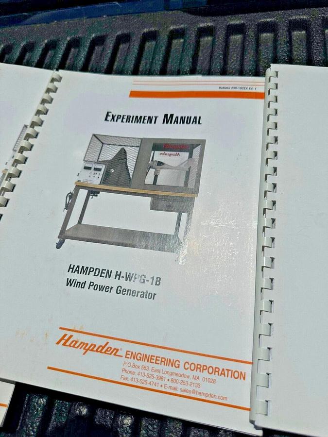 Used HAMPDEN H-WPG-1B Wind power generator --Experimental/Teaching System. Reno,NV