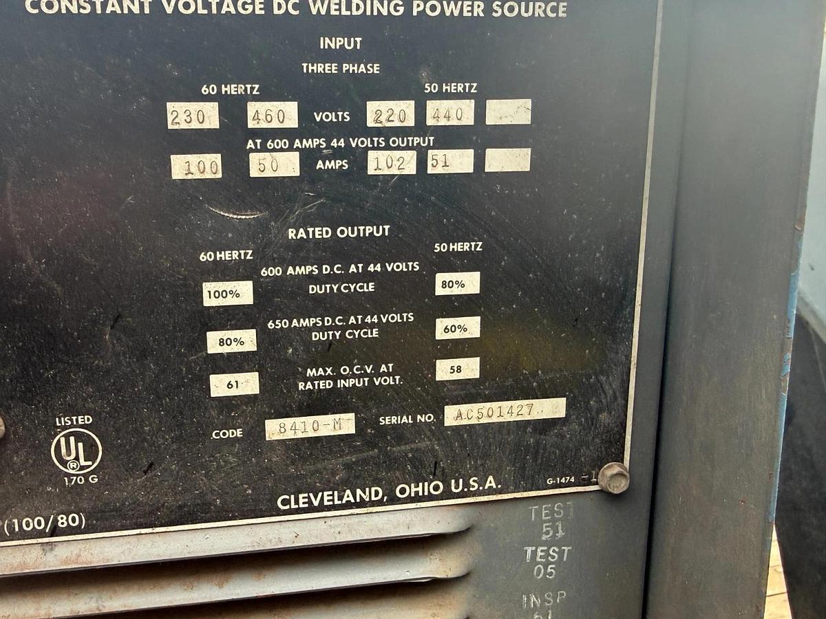 Used Lincoln Idealarc R3S 600 3 Phase Constant Voltage Arc Welder- Carson City/SF Bay