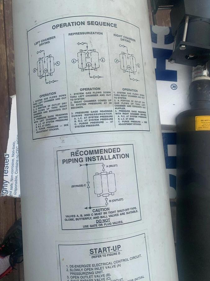 Used Pneumatic Products -Select Series Flair Twin Tower Dessicant Air Dryer - Reno,NV