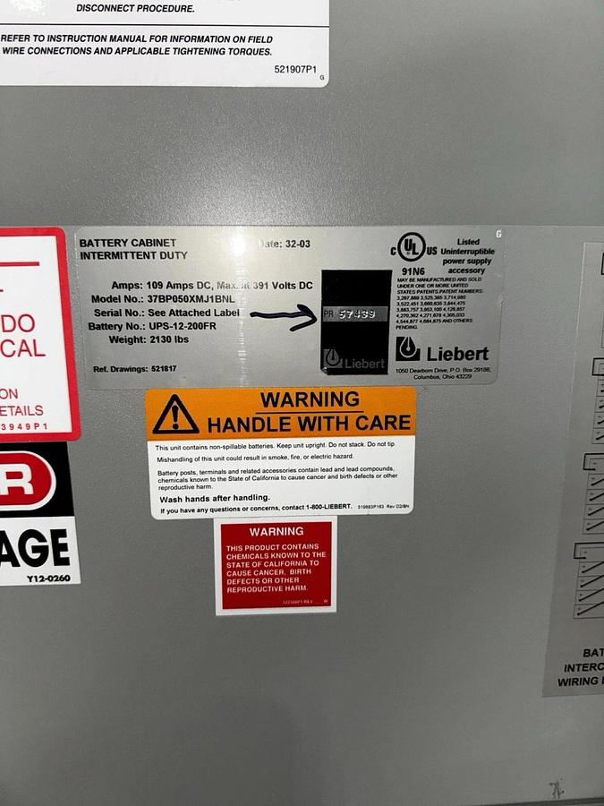 Used Liebert nPower Uninterruptible Power Supply UPS - San Jose