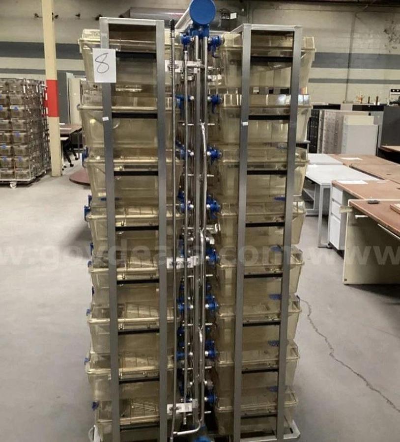 Used Techniplast Ventilated Lab Rodent Cage Rack System - West Coast